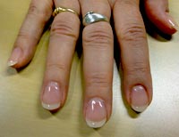 Naturnagelverstärkung nachher